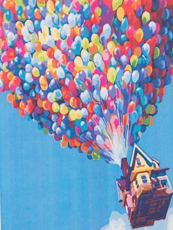 Картина по номерам на холсте 40 х 50 (воздушные шары)